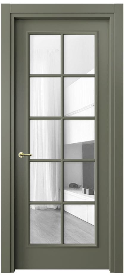 Дверь межкомнатная Paris 8102 Матовый оливковый тёмный Прозрачное стекло, 4 мм Гладкий наличник МОТ Цена 72399 ₽ Наличники уже входят в базовый комплект. Фабрика дверей Волховец 8 (800) 551 43 19 Межкомнатная дверь Paris 8102 Матовый оливковый тёмный Прозрачное стекло, 4 мм Цена 72399 ₽| Volhovec