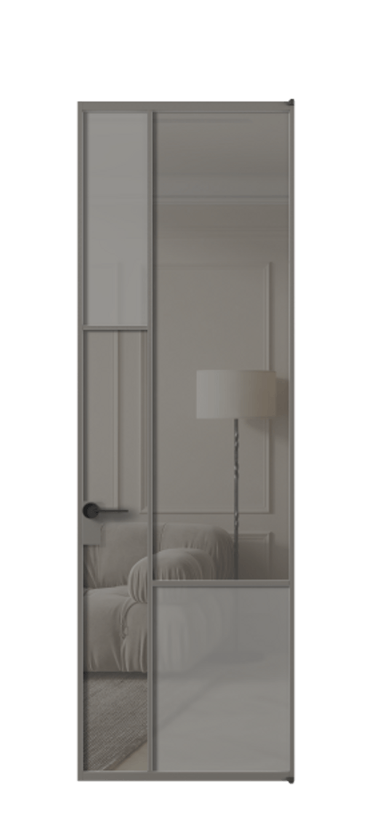 Дверь межкомнатная Mosaic АЛПЛ041.13 Алюминий классический серый Сатинированное серое стекло, триплекс, 6 мм + Прозрачное серое стекло, триплекс Без короба АКЛС Цена 165870 Стоимость комплекта двери включает:
1. Полотно (600/650/700/750/800/850/900/950*2000-2400 мм).
2. Короб
3. Комплект фурнитуры (2 торцевые петли и магнитный замок с ответной планкой). Фабрика дверей Волховец 8 (800) 551 43 19 Межкомнатная дверь Mosaic АЛПЛ041.13 Алюминий классический серый Сатинированное серое стекло, триплекс, 6 мм + Прозрачное серое стекло, триплекс Цена 165870 ₽ | Volhovec