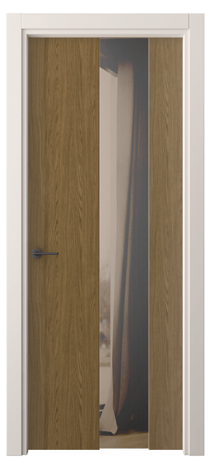 Межкомнатная дверь Freedom 4226 Торфяной дуб Двустороннее бронзовое зеркало, триплекс Цена 34239 ₽ | Volhovec