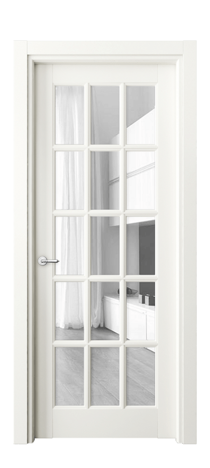 Дверь межкомнатная Toscana Grigliato 6311 Бук жемчуг Прозрачное стекло, 4 мм Гладкий наличник БЖМ Цена 107599 ₽ Наличники уже входят в базовый комплект. Фабрика дверей Волховец 8 (800) 551 43 19 Межкомнатная дверь Toscana Grigliato 6311 Бук жемчуг Прозрачное стекло, 4 мм Цена 107599 ₽ | Volhovec