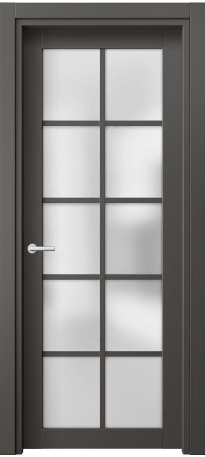 Дверь межкомнатная Neo 2106 ПЭТ графитовый Сатинированное стекло Гладкий классический наличник ПЭГФ Цена 28639 ₽ Наличники уже входят в базовый комплект. Фабрика дверей Волховец 8 (800) 551 43 19 Межкомнатная дверь Neo 2106 ПЭТ графитовый Сатинированное стекло Цена 28639 ₽ | Volhovec
