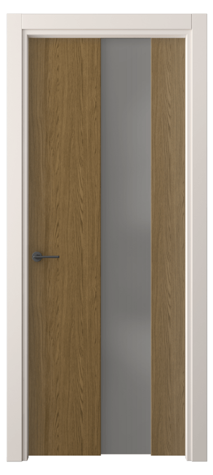 Межкомнатная дверь Freedom 4226 Торфяной дуб Сатинированное серое стекло, триплекс Цена 32639 ₽ | Volhovec