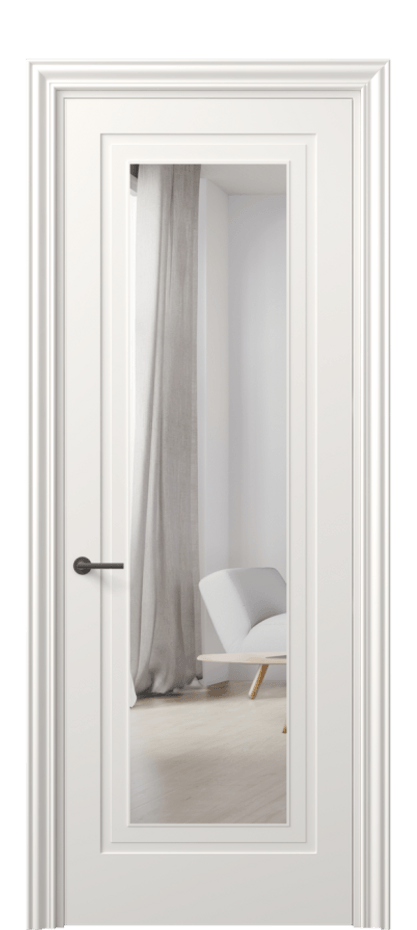 Дверь межкомнатная Mascot 8403 Матовый пудровый белый Двустороннее зеркало, триплекс Фигурный наличник МПБЛ Цена 77699 ₽ Наличники уже входят в базовый комплект. Фабрика дверей Волховец 8 (800) 551 43 19 Межкомнатная дверь Mascot 8403 Матовый пудровый белый Двустороннее зеркало, триплекс Цена 77699 ₽ | Volhovec