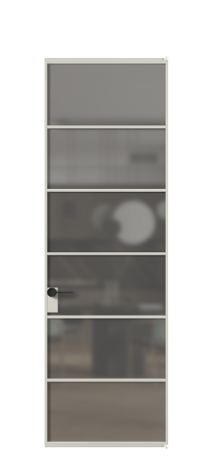 Алюминиевая дверь АЛПЛ040.04 Алюминий тёплый серый Сатинированное серое стекло, триплекс. Без короба АТСР Цена 149470 Стоимость комплекта двери включает:
1. Полотно (600/650/700/750/800/850/900/950*2000-2400 мм).
2. Короб
3. Комплект фурнитуры (2 торцевые петли и магнитный замок с ответной планкой). Фабрика дверей Волховец 8 (800) 551 43 19 Алюминиевая дверь АЛПЛ040.04 Алюминий тёплый серый Сатинированное серое стекло, триплекс Цена 149470 | Volhovec