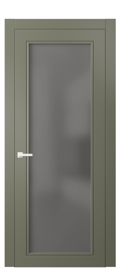 Дверь межкомнатная Neo Classic 8000 Матовый оливковый тёмный Сатинированное серое стекло, триплекс Гладкий компланарный наличник МОТ Цена 74699 ₽ Наличники уже входят в базовый комплект. Фабрика дверей Волховец 8 (800) 551 43 19 Межкомнатная дверь Neo Classic 8000 Матовый оливковый тёмный Сатинированное серое стекло, триплекс Цена 74699 ₽ | Volhovec