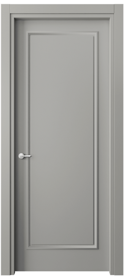 Дверь межкомнатная Paris 8101 Матовый нейтральный серый Гладкий наличник МНСР Цена 60699 ₽ Наличники уже входят в базовый комплект. Фабрика дверей Волховец 8 (800) 551 43 19 Межкомнатная дверь Paris 8101 Матовый нейтральный серый Цена 60699 ₽| Volhovec