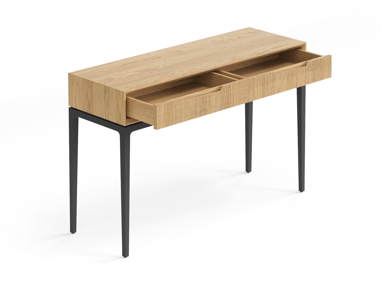 Консоль Velvet 2 ящика дуб соломенный матовый