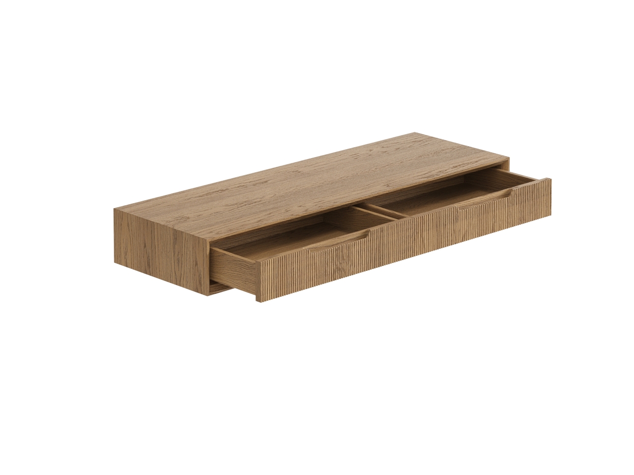 Консоль подвесная Velvet 2 ящика дуб мускатный матовый