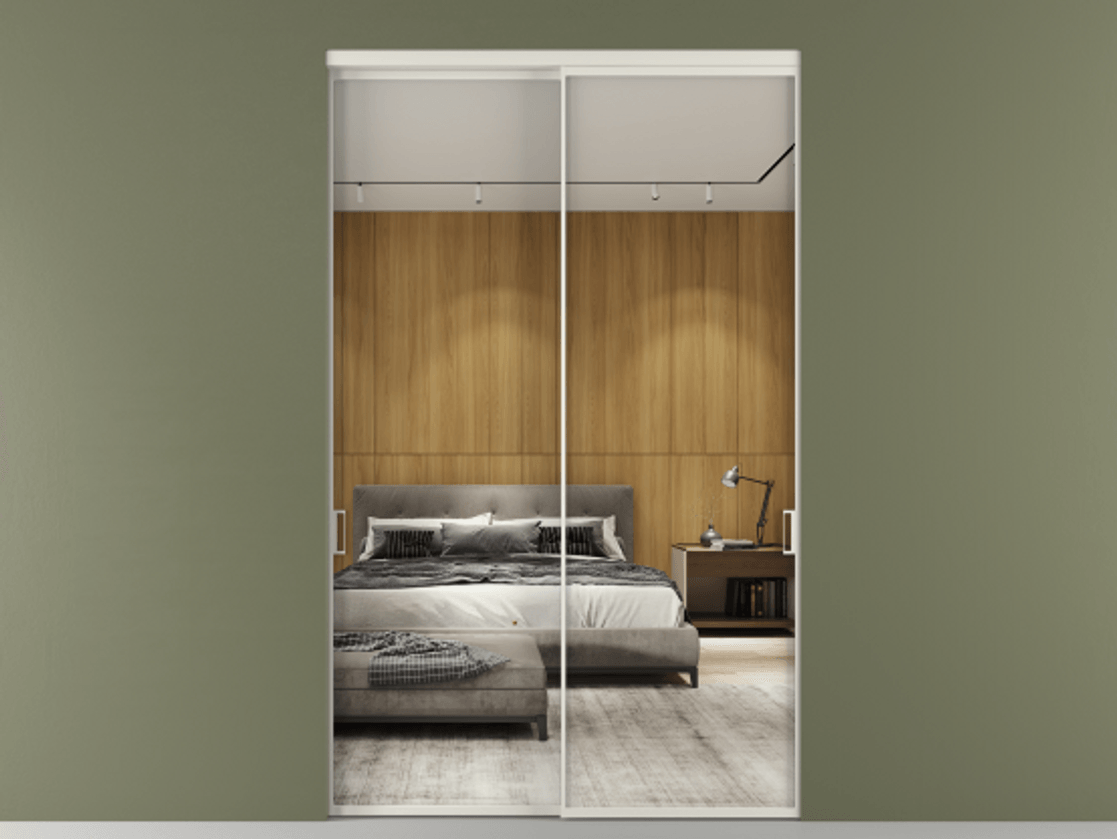 Перегородка Formato внутри проёма 2 створки АЛПР 040.01 Алюминий Белый Двустороннее зеркало, триплекс , триплекс 6 мм. Скрытый короб БЕЛ Цена 429800 ₽ 1. Полотно 2 шт. (800/2100 мм)
2. Комплект установки раздвижной системы
3. Базовый комплект фурнитуры
4.Ручка RONDO. Фабрика дверей Волховец 8 (800) 551 43 19 Перегородка Formato внутри проёма 2 створки АЛПР 040.01 Алюминий Белый Двустороннее зеркало, триплекс , триплекс 6 мм Цена 429800 ₽ | Volhovec