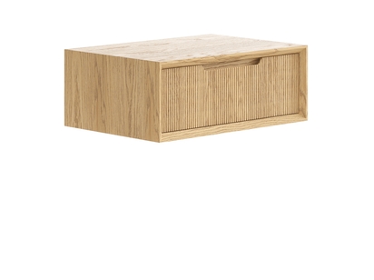 Мебель Тумба подвесная прикроватная Velvet 1 ящик. Цвет Дуб соломенный матовый. Материал Массив дуба матовый. Коллекция Тумба подвесная прикроватная Velvet 1 ящик. Картинка.