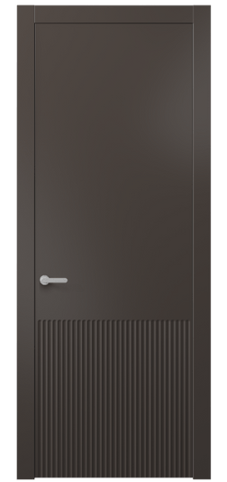 Дверь межкомнатная 8645 МАН . Цвет Матовый антрацит. Материал Гладкая эмаль. Коллекция Alba. Картинка.