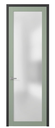 Дверь межкомнатная 2102 ПЭСО САТ. Цвет ПЭТ светло-оливковый. Материал ПЭТ. Коллекция Planum. Картинка.