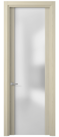 Дверь межкомнатная 4114 МОЯ САТ. Цвет Молочный ясень. Материал Ciplex ламинатин. Коллекция Planum. Картинка.
