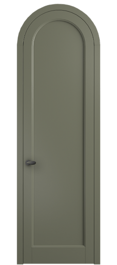 Дверь межкомнатная 6813 МОТ. Цвет Матовый оливковый тёмный. Материал Гладкая эмаль. Коллекция Palazzo. Картинка.