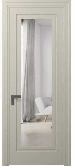 Дверь межкомнатная 8303 МБСР ЗЕР. Цвет Матовый бежево-серый. Материал Гладкая эмаль. Коллекция Рокка. Картинка.
