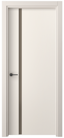 Дверь межкомнатная 4222 ПЭКБ БР САТ. Цвет ПЭТ кремово-белый. Материал ПЭТ. Коллекция Freedom. Картинка.