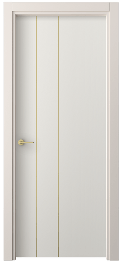 Дверь межкомнатная 4203 ПЭБЛ. Цвет ПЭТ белоснежный. Материал ПЭТ. Коллекция Freedom. Картинка.