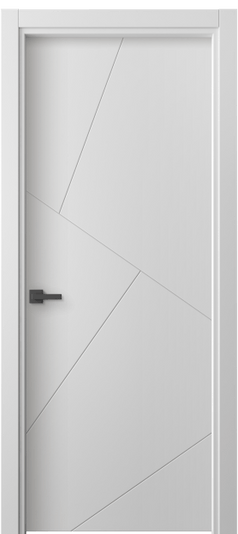 Дверь межкомнатная 8058 МБЛ. Цвет Матовый белоснежный. Материал Гладкая эмаль. Коллекция Линия. Картинка.