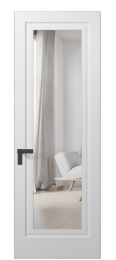 Дверь межкомнатная АКП 8303 ГРН Зеркало. Цвет Грунт под покраску. Материал Грунт под покраску. Коллекция Rocca. Картинка.