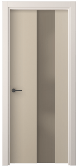 Дверь межкомнатная 4226 ПЭСК БР САТ. Цвет ПЭТ серо-коричневый . Материал ПЭТ. Коллекция Freedom. Картинка.