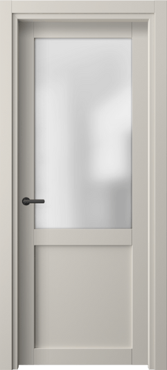 Дверь межкомнатная 2122 ПЭСС САТ. Цвет ПЭТ светло-серый. Материал ПЭТ. Коллекция Neo. Картинка.