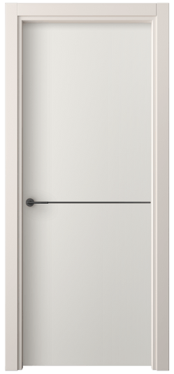 Дверь межкомнатная 4207 ПЭБЛ. Цвет ПЭТ белоснежный. Материал ПЭТ. Коллекция Freedom. Картинка.