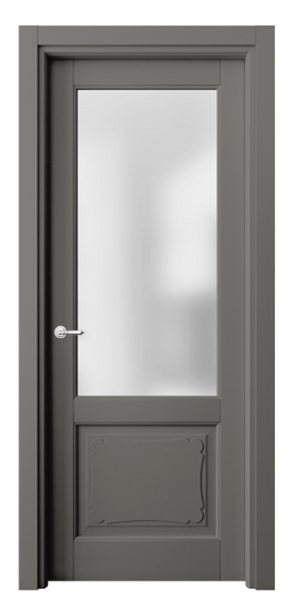 Дверь межкомнатная 6322 БКЛС САТ. Цвет Бук классический серый. Материал Массив бука эмаль. Коллекция Toscana Elegante. Картинка.