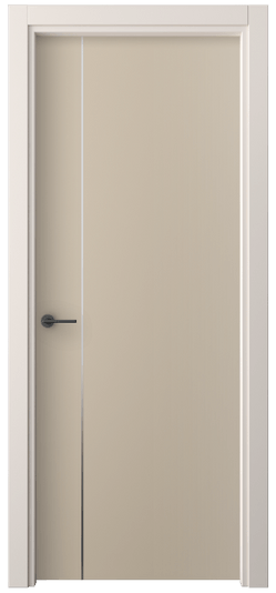Дверь межкомнатная 4201 ПЭСБ. Цвет ПЭТ светло-бежевый. Материал ПЭТ. Коллекция Freedom. Картинка.
