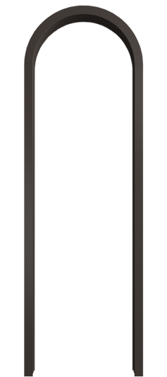 Дверь межкомнатная Арка МАН. Цвет Матовый антрацит. Материал Гладкая эмаль. Коллекция Palazzo. Картинка.