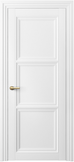 Дверь межкомнатная 2503 БШ. Цвет Белый шёлк. Материал Ciplex ламинатин. Коллекция Centro. Картинка.