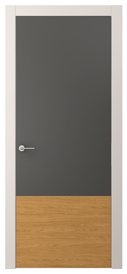 Дверь межкомнатная АКП 4229 ПЭГФ. Цвет ПЭТ графитовый. Материал ПЭТ. Коллекция Freedom. Картинка.