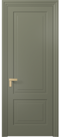 Дверь межкомнатная АКП 8351 МОТ Матовый оливковый тёмный. Цвет Матовый оливковый тёмный. Материал Гладкая эмаль. Коллекция Rocca. Картинка.