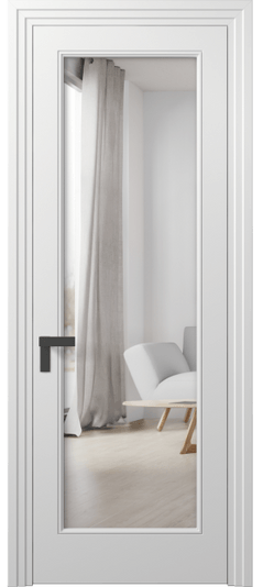 Межкомнатная дверь 8300 МБЛ Двустороннее зеркало. Цвет Матовый белоснежный. Материал Гладкая эмаль. Коллекция Rocca. Фото. Дверь межкомнатная 8300 МБЛ Двустороннее зеркало. Цвет Матовый белоснежный. Материал Гладкая эмаль. Коллекция Rocca. Картинка.