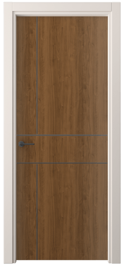 Дверь межкомнатная 4209 ЛОР. Цвет Лесной орех. Материал Ламинатин. Коллекция Freedom. Картинка.