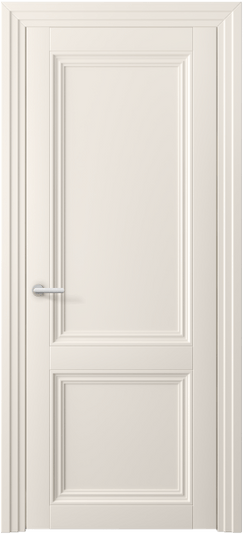Дверь межкомнатная 2523 ПЭКБ. Цвет ПЭТ кремово-белый. Материал ПЭТ. Коллекция Centro. Картинка.