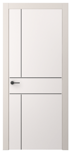 Дверь межкомнатная 4209 ПЭКС. Цвет ПЭТ кремово-серый. Материал ПЭТ. Коллекция Freedom. Картинка.