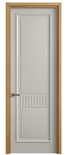 Дверь межкомнатная 6707 БОС. Цвет Бук облачный серый. Материал Массив бука эмаль. Коллекция Charm. Картинка.
