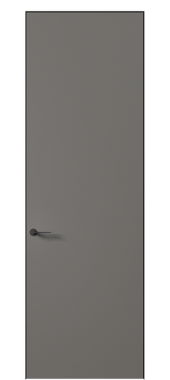 Дверь межкомнатная 0010 МКЛС Матовый классический серый. Цвет Матовый классический серый. Материал Гладкая эмаль. Коллекция Planum Pro. Картинка.