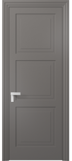 Дверь межкомнатная 8331 МКЛС. Цвет Матовый классический серый. Материал Гладкая эмаль. Коллекция Rocca. Картинка.