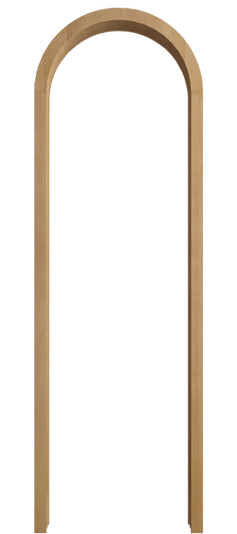 Дверь межкомнатная Арка БНМ. Цвет Бук натуральный матовый. Материал Массив бука матовый. Коллекция Palazzo. Картинка.