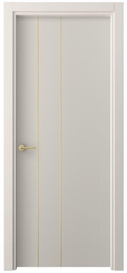 Дверь межкомнатная 4203 ПЭСС. Цвет ПЭТ светло-серый. Материал ПЭТ. Коллекция Freedom. Картинка.