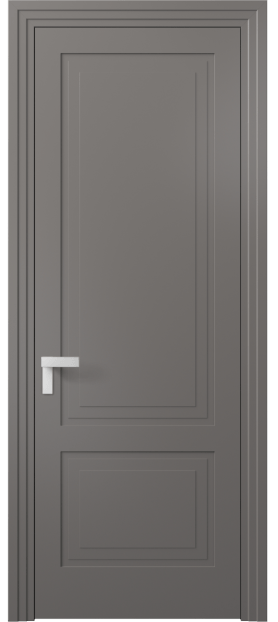 Дверь межкомнатная 8351 МКЛС. Цвет Матовый классический серый. Материал Гладкая эмаль. Коллекция Rocca. Картинка.