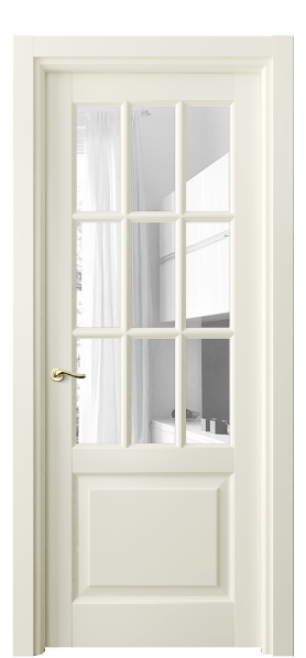 Дверь межкомнатная 0748 ММБ ПРОЗ. Цвет Матовый молочно-белый. Материал Гладкая эмаль. Коллекция Лигнум. Картинка.