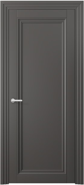 Дверь межкомнатная 2501 ПЭГФ. Цвет ПЭТ графитовый. Материал ПЭТ. Коллекция Centro. Картинка.